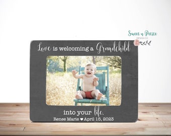 Nuovo regalo per i nonni Cornice per foto dei nonni Regali per i nonni Nonni personalizzati Quando nasce un bambino nascono anche i nonni 4x6