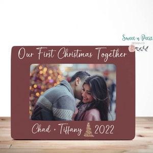 Couples Christmas Picture Frame- Our First Christmas Together - Personalized First Christmas Together - New Couple Gift