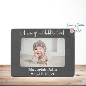 New Grandparent Gift Grandparent Picture Frame Grandparents Gifts Personalized Grandparents a new grandchild to love 4x6