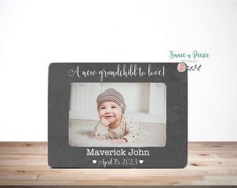 New Grandparent Gift Grandparent Picture Frame Grandparents Gifts Personalized Grandparents a new grandchild to love 4x6