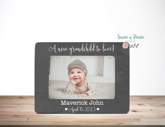 New Grandparent Gift Grandparent Picture Frame Grandparents Gifts Personalized Grandparents a new grandchild to love 4x6
