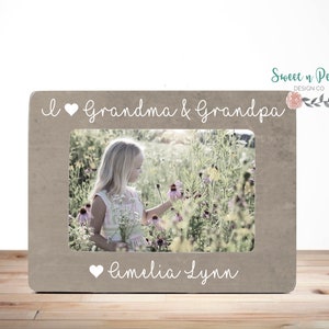 Grandparents Picture Frame Grandparents Gift Grandma & Grandpa Gift Grandma and Grandpa Picture Frame Fully Customizable 4x6