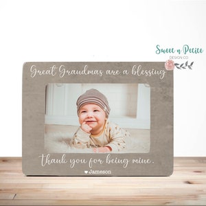Great Grandma Gift | Picture Frame For Great Grandma | Gift From Great Grandchild | 4x6 Personalized Gift