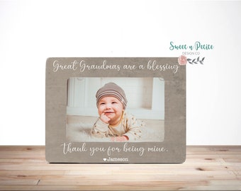 Tolles Oma Geschenk | Bilderrahmen für Große Oma | Geschenk von Urenkelkind | 4x6 Personalisiertes Geschenk