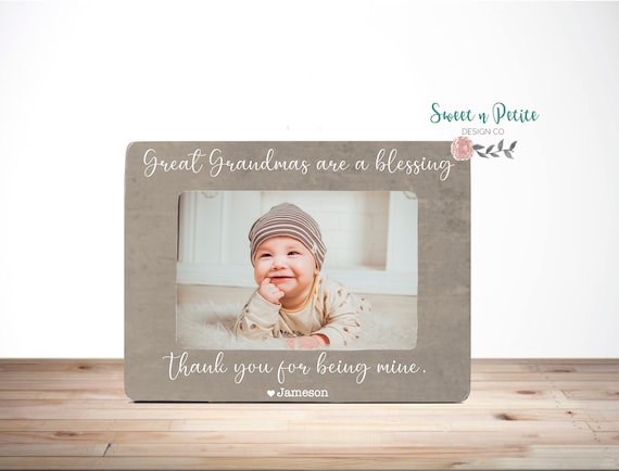 Great Grandma Gift | Picture Frame For Great Grandma | Gift From Great Grandchild | 4x6 Personalized Gift