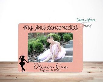 Dance Recital Frame, Dance Recital Picture Frame, Dance Recital Gift, Gift for Dance Recital, My First Dance Recital, Dance Gift