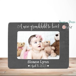 New Grandparent Gift Grandparent Picture Frame Grandparents Gifts Personalized Grandparents A new grandchild to love 4x6