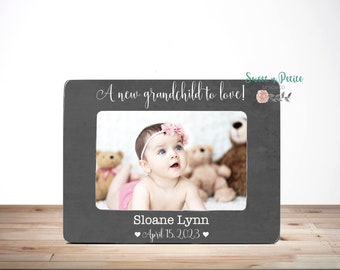 Nuovo regalo per i nonni Cornice per foto dei nonni Regali per i nonni Nonni personalizzati Un nuovo nipote da amare 4x6