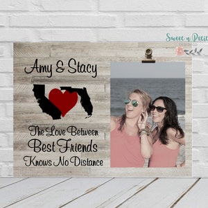 Best Friend Frame, Best Friends, Long Distance Best Friends Best Friend Gift Ideas Best Friend Birthday Long Distance Best Friend Frame