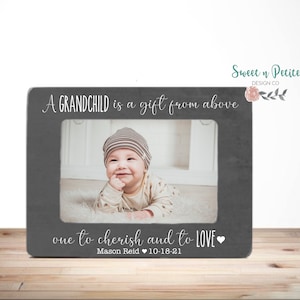 New Grandparent Gift Grandparent Picture Frame Grandparents Gifts Personalized Grandparents When a child is born so are grandparents 4x6