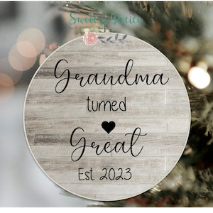 Great Grandma Gift, Pregnancy Announcement to Grandparents, Mother&#39;s Day Gift, Personalized, New Grandma Gift, First time Great Grandma