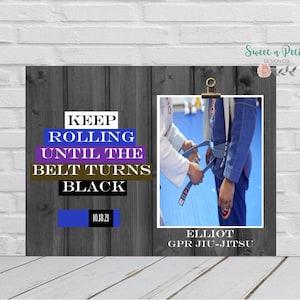 Brazilian jiujitsu frame, jiu-jitsu frame, BJJ frame, Belt Promotion, BJJ Ranked Belt, BJJ Blue Belt Purple Belt Brown Belt Black Belt gift