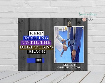 Brazilian jiujitsu frame, jiu-jitsu frame, BJJ frame, Belt Promotion, BJJ Ranked Belt, BJJ Blue Belt Purple Belt Brown Belt Black Belt gift
