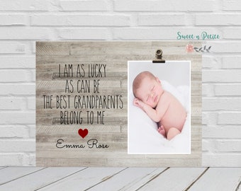 Personalized Grandparents Gift Picture Frame - New Grandparents Gift - Gift From Grandchild - Personalized Grandparents Gift