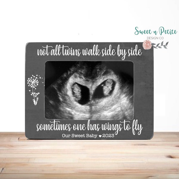 Infant Loss Memorial Frame, PERSONALIZED Gift, Twin Loss Remembrance, Twin Loss, Pregnancy Loss, Twins frame