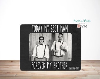 Best Man Gift Wedding Gift For Best Man Personalized Brother Wedding Gift For Brother Wedding Gift For Best Man Best Man Frame Groomsman