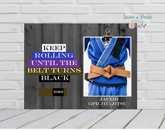 Brazilian jiujitsu frame, jiu-jitsu frame, BJJ frame, Belt Promotion, BJJ Ranked Belt, BJJ Blue Belt Purple Belt Brown Belt Black Belt gift