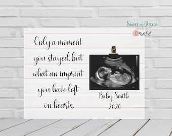 Memorial Picture Frame For Baby, Only A Moment You Stayed, In Memory Of Frame, Infant Memorial Frame, Newborn Baby Child Memory Frame