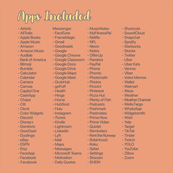 Custom Orange Creamsicle Ios Ios14 Iphone Shortcut Icons Etsy