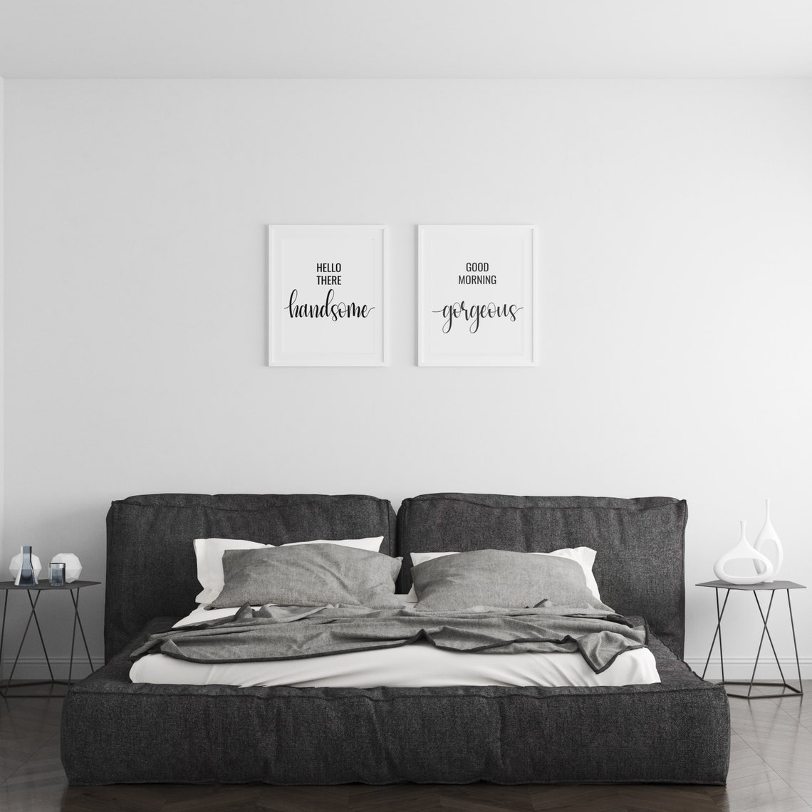 Husband and Wife Bedroom Wall Decor Digital Print Etsy UK
