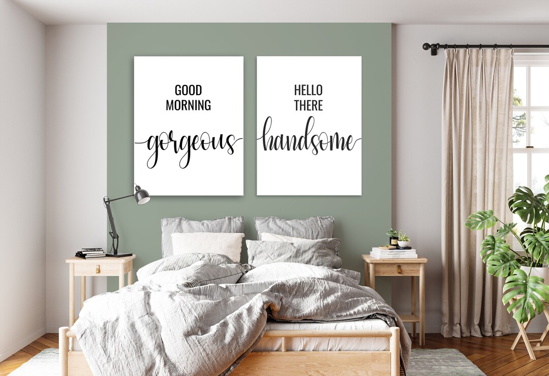 Husband and Wife Bedroom Wall Decor Digital Print Etsy