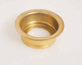 Unlacquered Brass Disposal Flange With stopper, Brass Sink Waste Fitting