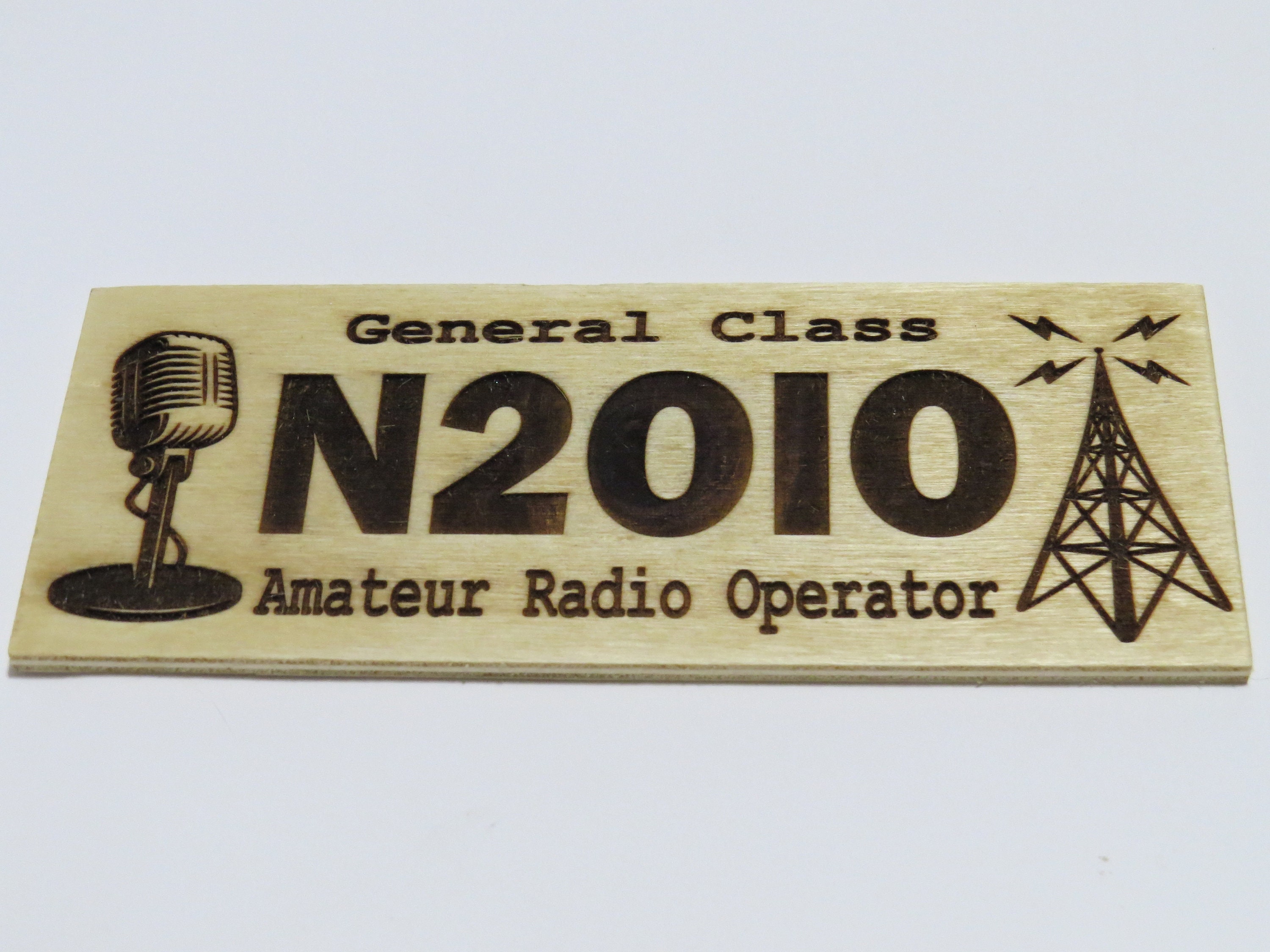 Call Sign Custom Engraved Plaque Ham Shack Amateur Radio Door | Etsy