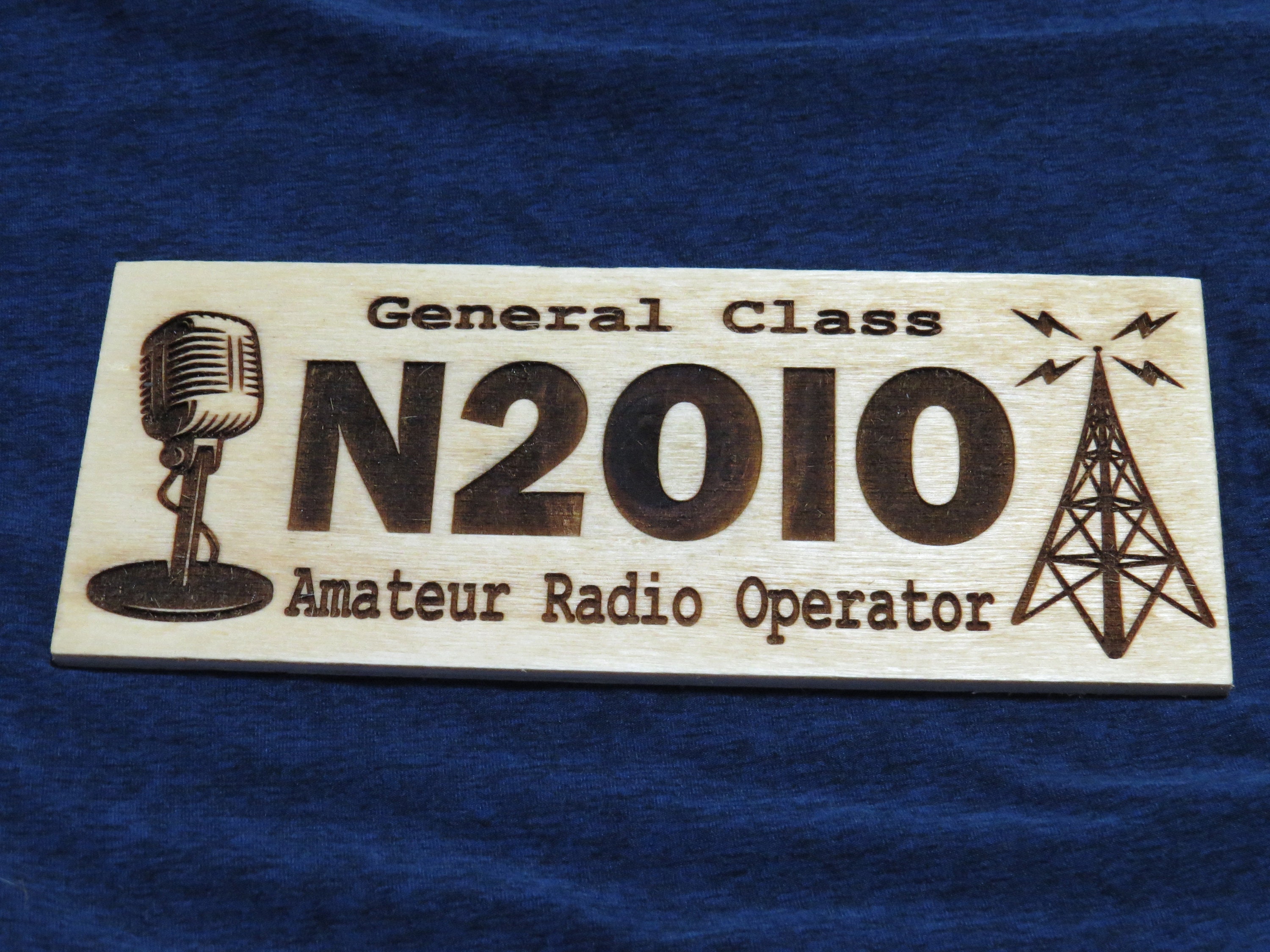 Call Sign Custom Engraved Plaque Ham Shack Amateur Radio Door Etsy
