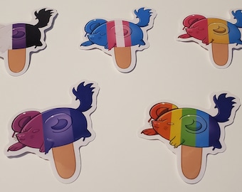 Chinchillers Pride Stickers