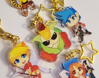 Breath of Fire 3 Keychains (Momo, Ryu, Rei, Nina, Peco)