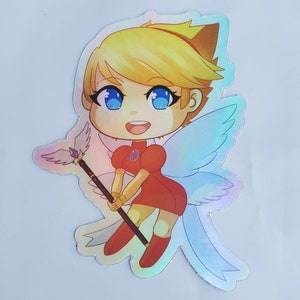 Holographic Breath Of Fire 3 Nina chibi sticker