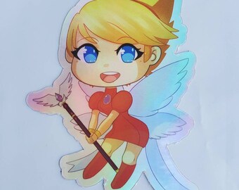 Holographic Breath Of Fire 3 Nina chibi sticker