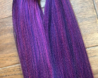 Prestretched braiding hair  indigo blue braiding hair purple braiding hair pink braiding hair mixed braiding hair