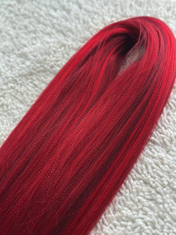 Red velvet blend pre-stretched braiding hair hair for braids red braiding hair reddish brown braiding hair pretreated braiding hair
