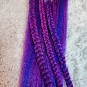 Pink a blue prestretched braiding hair pink and blue braiding hair pretreated braiding hair custom color braiding hair hair for braids