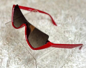 Katzenaugen-Sonnenbrille: Halbrand, UV-Schutz