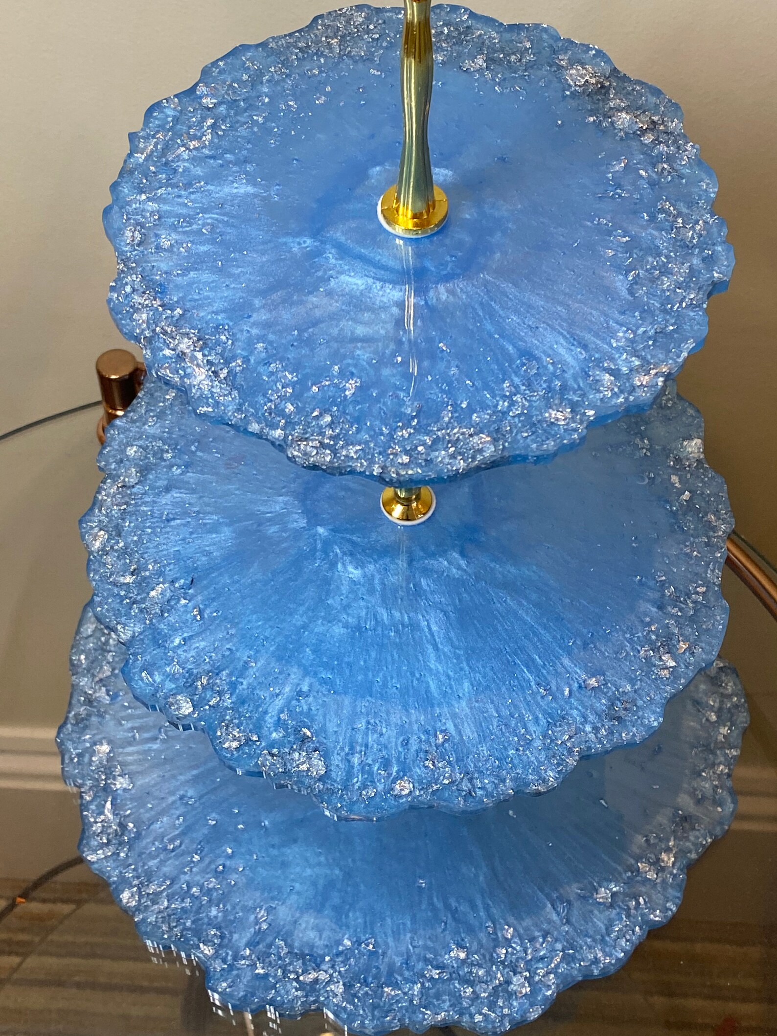 Resin Cake Stand 3 Tier 3 Tier Cake Stand Afternoon Tea Etsy UK