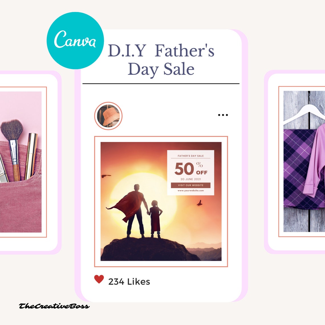FATHER S DAY FLYER D I Y Canva Father s Day Sale Etsy