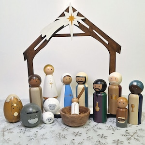 Nativity Peg Doll Set- *READ DESCRIPTION*