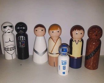 Space Peg Doll Set- Made to Order