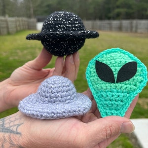 Alien Invasion Cat Toy Set Crochet Pattern ONLY
