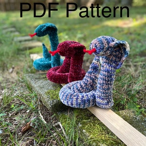 PDF Crochet Pattern - Cobra Snake