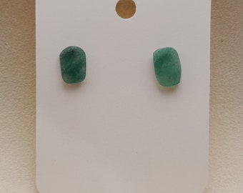 Adventurine Stone Post Earrings