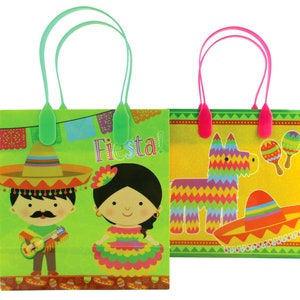 Fiesta Pinata themed party favor treat bags