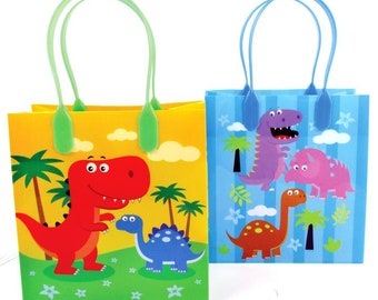 Dinosaur party favor treat bags