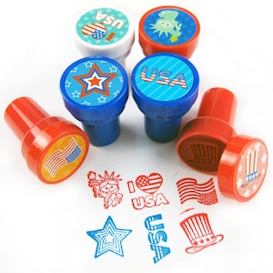 Timbri autoinchiostranti patriottici - regalo, scrapbooking, abbellimento, timbro