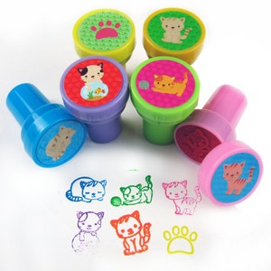 Tampons auto-encreurs Kitty Cat - cadeau, scrapbooking, embellissement, timbre