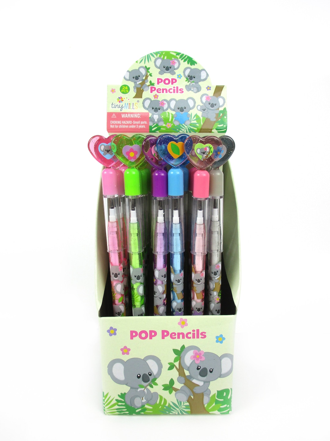 24 Pcs Koala Multi Point Pencils Etsy