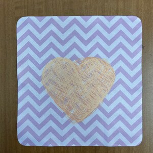 Chevron with heart microfiber cloth image 5