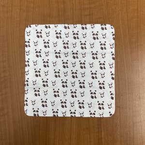 Tela de microfibra panda